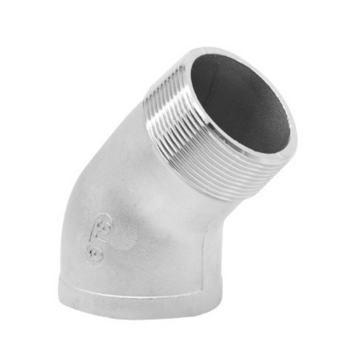 316 Stainless Steel BSP Threaded 45° Elbows - Male/Female