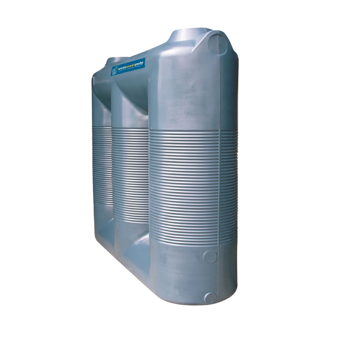 2500LTR Slimline Space-Saving Poly Rainwater Tank with Free Perth Delivery <800 km