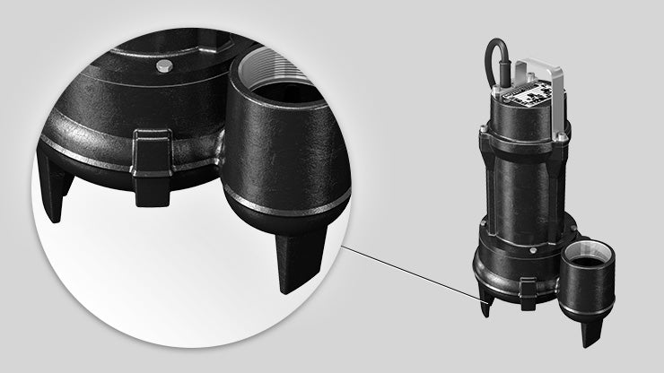 Zenit DGE 200 Series 1.50kW 240v Horrizontol Outlet Vortex Drainage Pump (Max 600LPM/160kPa)