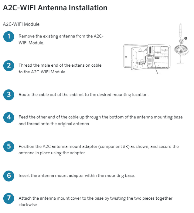 Hunter ANT-EXT-KIT Wireless Antenna Extension Kit for WVL Systems