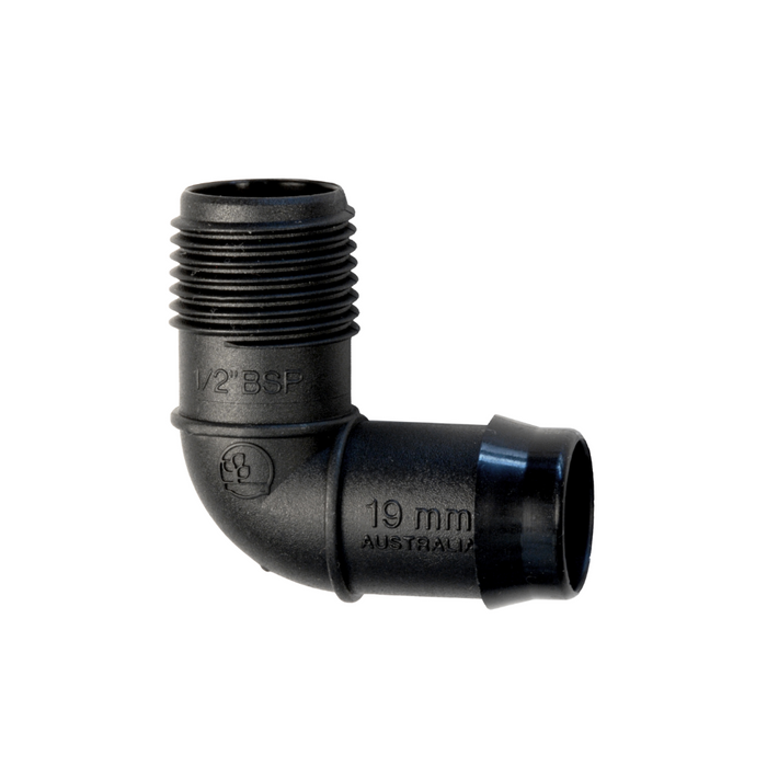 Antelco Barbed Elbows with Male BSP Thread for Low Density Poly Pipe