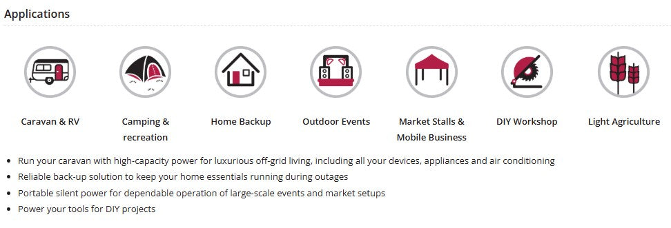 Welling & Crossley WC-BG3600 3.60kW Portable Power Station with 3840Wh LiFePO₄ Battery, UPS & Solar Input
