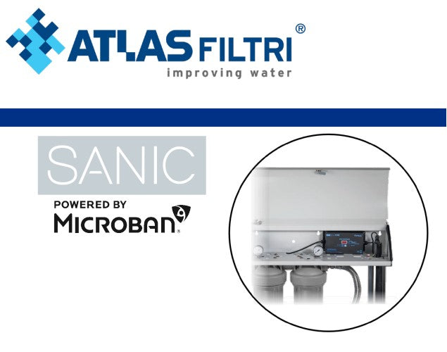 Atlas Filtri Big F Pro 267 High Flow 20" x 4.5" SANIC Dual Stage UV Rainwater Filtration System with 67W Lamp (95LPM)