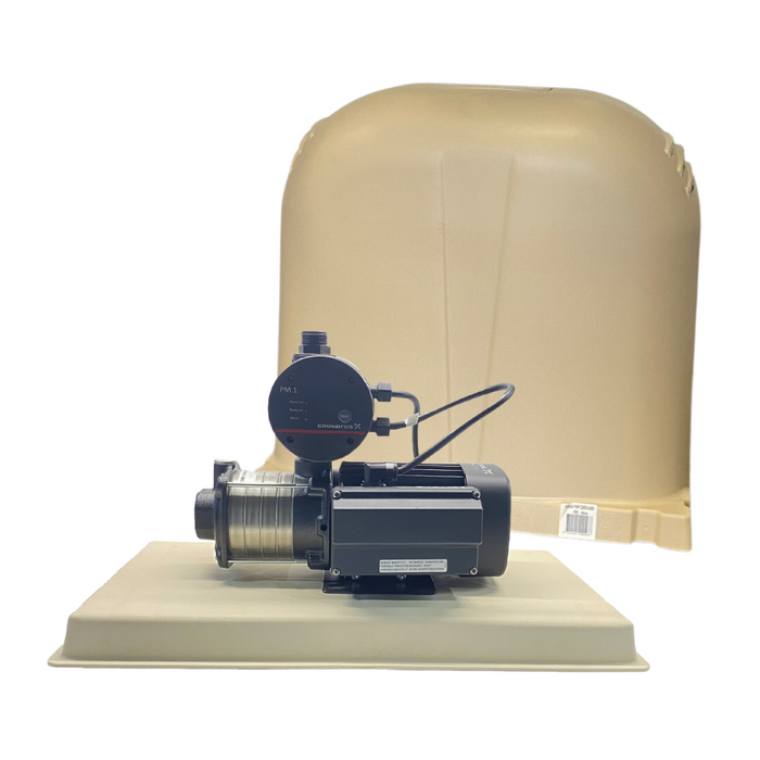 Pump Cover with Base for Domestic Pressure Pumps Beige - Perth Only
