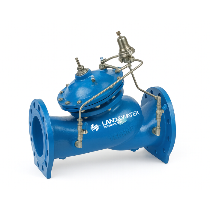 Bermad WW-720-4T Large Metal Sigma EN ES Dynamic Pressure Reducing Valve with Multi-Level Electronic Setting (Pneumatically Controlled)