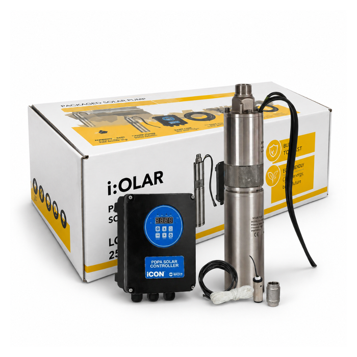 Bianco iSolar 3" Submersible Helical Solar Bore Pump Complete Kit Excluding Solar Panels