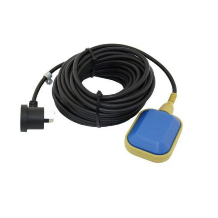 Submersible 'Plug and Play' Pump Float Switch for Water Tanks with 15m Lead