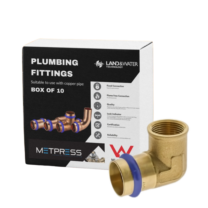 Metpress WaterMarked Series Brass Female Reducing Elbows Box of 10
