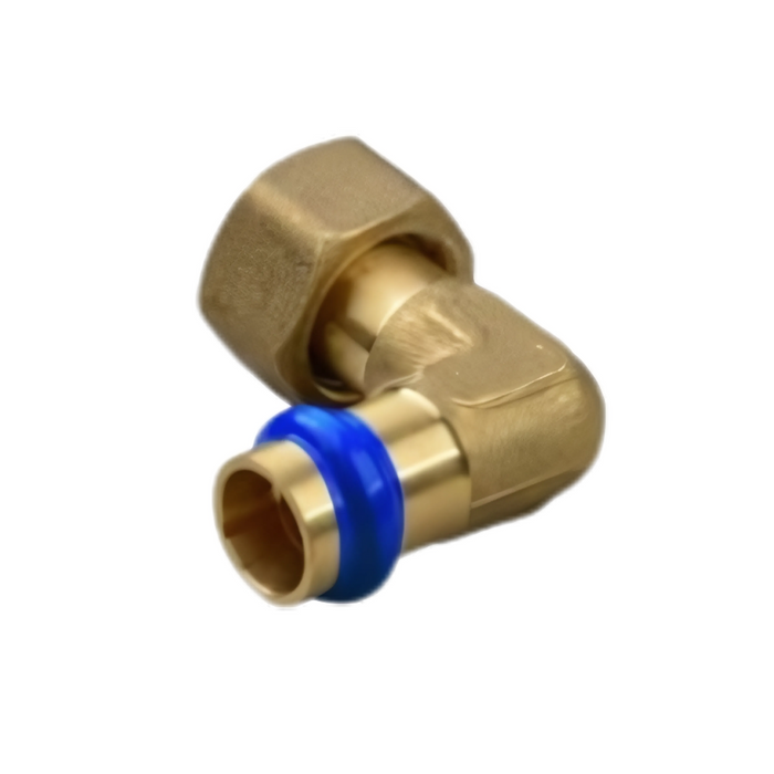 Metpress WaterMarked Series Brass Swivel Nut Elbow Adaptor Box of 10