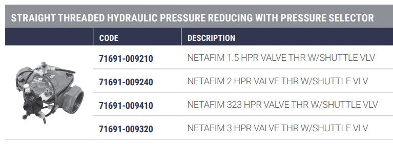 Dorot S100 PR Cast Iron Basic Hydraulic Pressure Reducing Valve with 3-Way Pressure Selector Valve