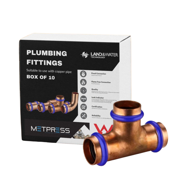 Metpress WaterMarked Series Copper Tees Box of 10