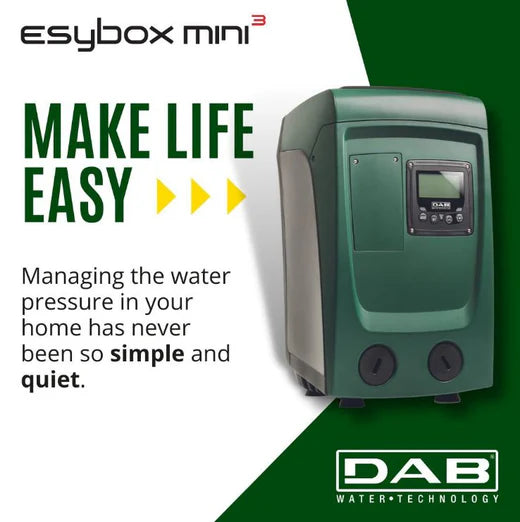 DAB Esytank 480 Litre Mains Water Boosting System with E.sybox Mini 3 0.85kW Pressure Pump Perth (Max 80LPM/500kPa)