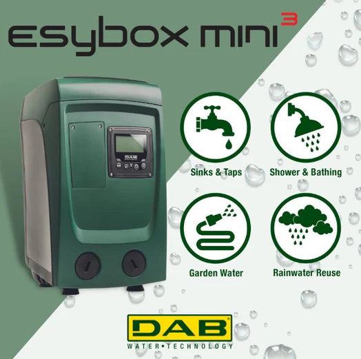 DAB Esytank 480 Litre Mains Water Boosting System with E.sybox Mini 3 0.85kW Pressure Pump Perth (Max 80LPM/500kPa)