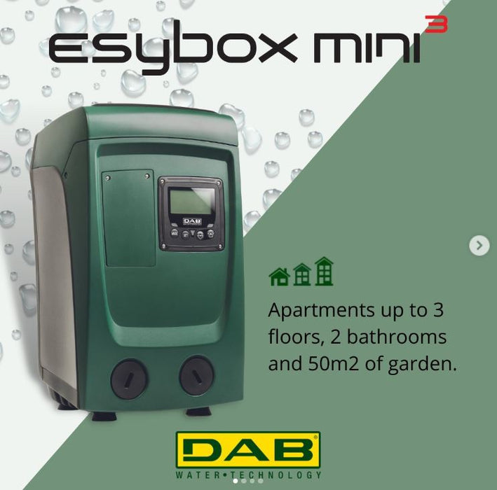 DAB E.SYBOX MINI 3 0.85kW Variable Speed Pressure Boosting Pump (Max 80LPM/500kPa)