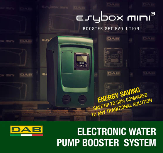 DAB Esytank 480 Litre Mains Water Boosting System with E.sybox Mini 3 0.85kW Pressure Pump Perth (Max 80LPM/500kPa)