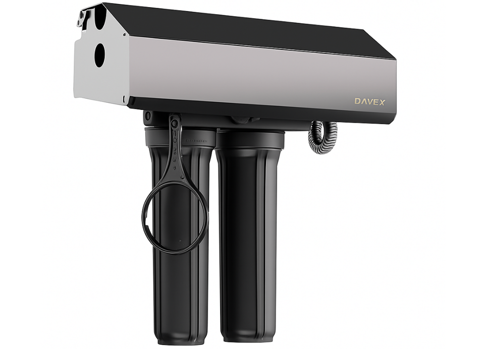 Davey KAQ-S AquaSheild Smart Dual Stage Ultraviolet Water Filtration System 20" x 4.5" With Cover (84LPM)