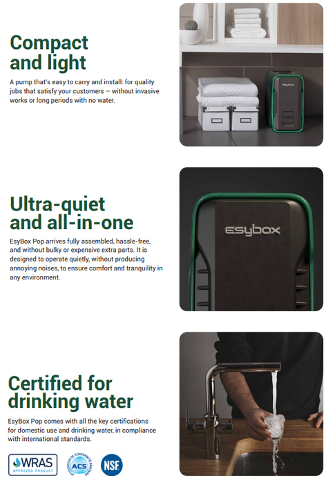 DAB E.SYBOX POP 0.30kW Variable Speed Pressure Boosting Pump (Max 65LPM/320kPa)