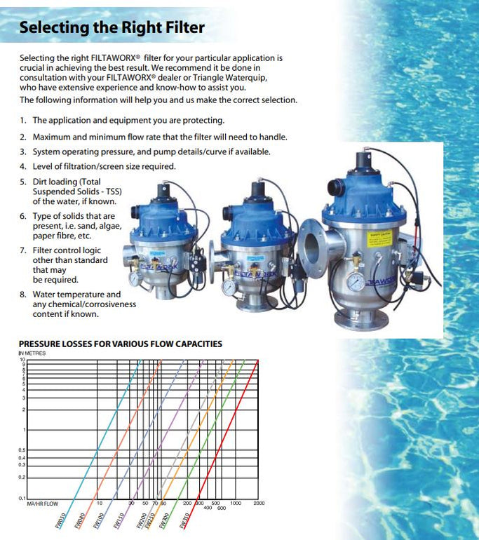 Filtaworx 80mm Fully Automatic Self Cleaning Screen Filters