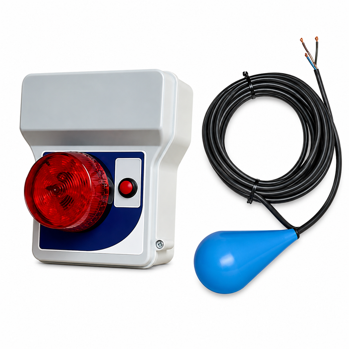 Greyflow High Level Audio & Visual Alarm with 10m Float Switch