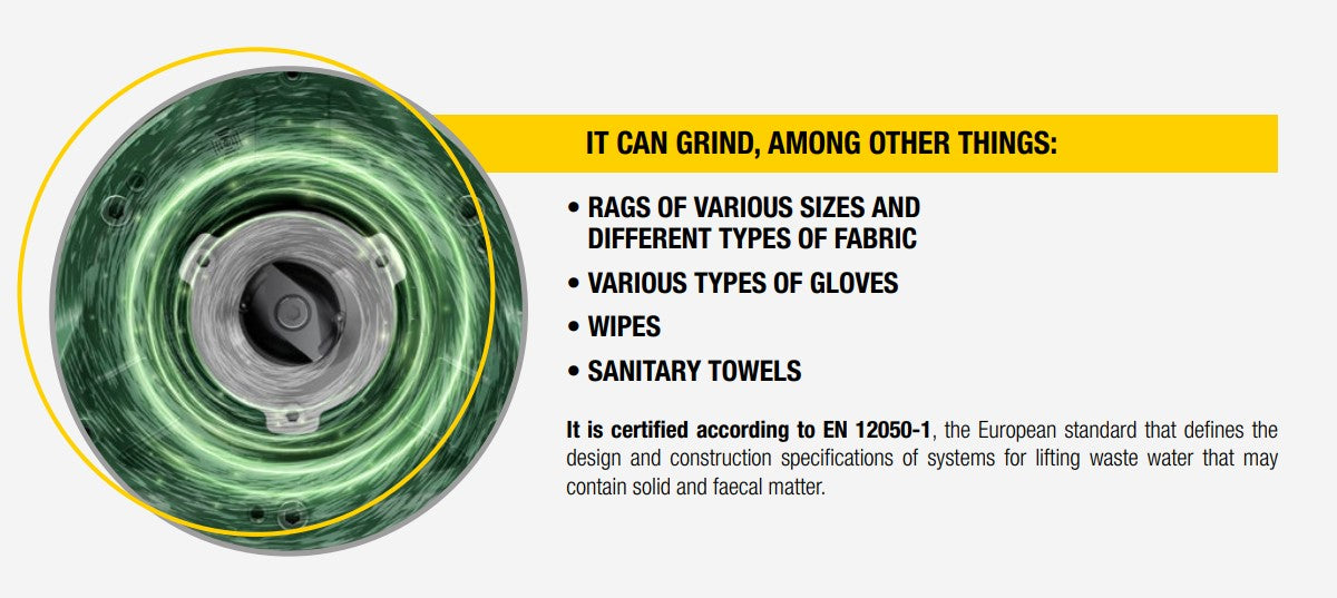 DAB FEKA VS Series Submersible Wastewater Grinder Pumps with Shredder (Max 240LPM/250kPa)