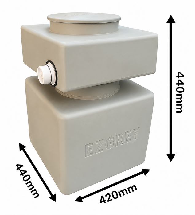 Domestic Grease Trap with 50mm Inlet & Outlet