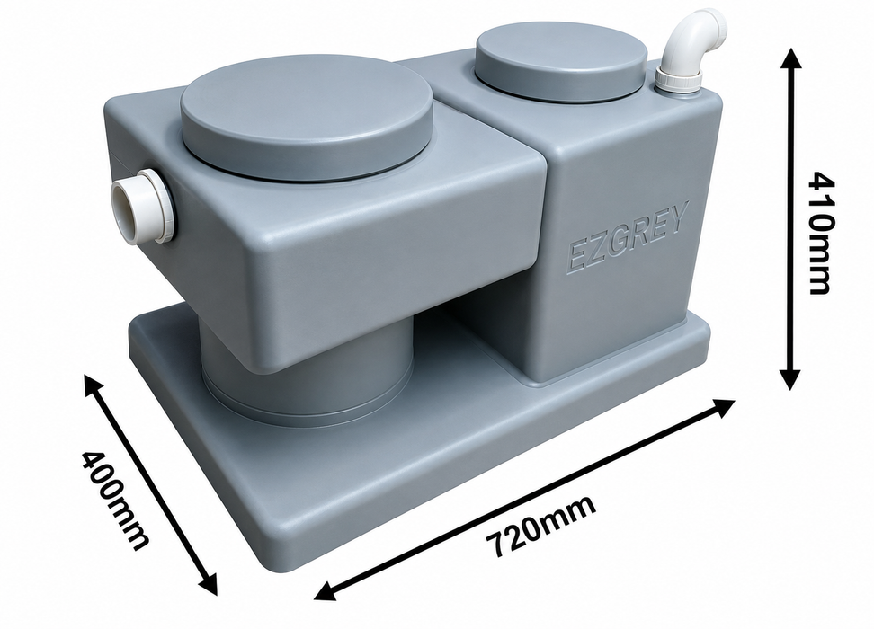 Domestic Grease Trap with 50mm Inlet & Outlet