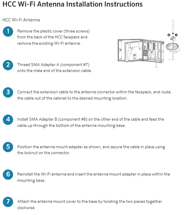 Hunter ANT-EXT-KIT Wireless Antenna Extension Kit for WVL Systems