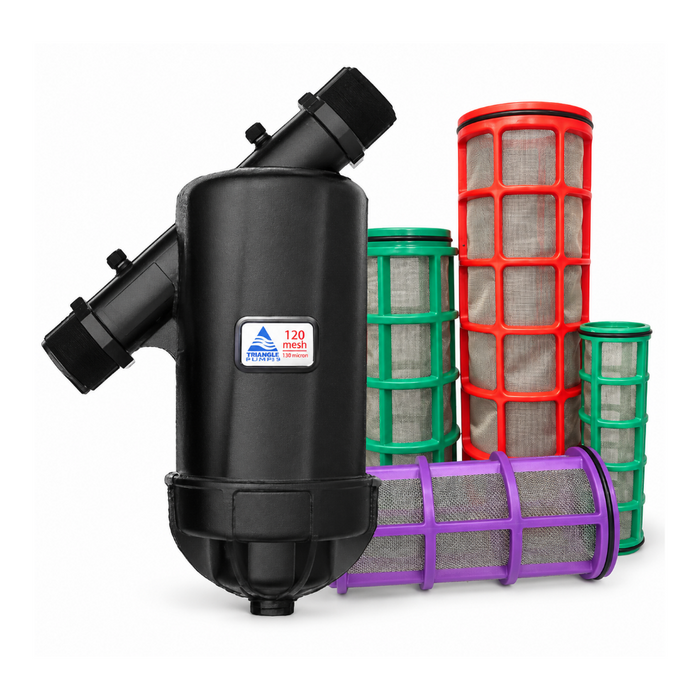 Helix Hydro TP Series Plastic BSP Y Screen Filters for Irrigation & Water Supply Systems