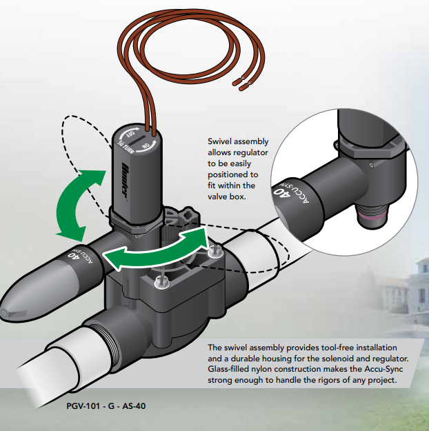 Hunter ACCU-SYNC Inline Pressure Regulator for Hunter Valves
