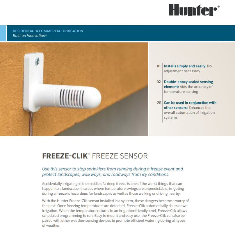 Hunter FREEZE-CLIK Wired Temperature Sensors | Shop Online