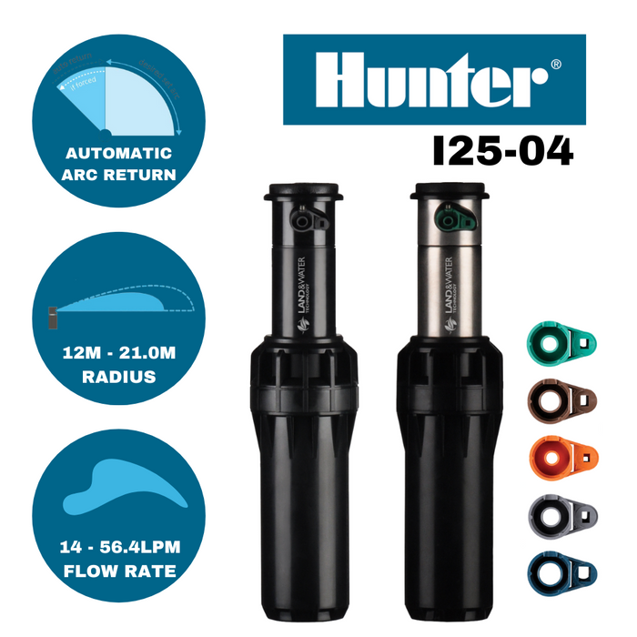 Hunter I-25 Ultra 100mm Adjustable Gear Drive Sprinklers (12-21m / 25mm BSP)