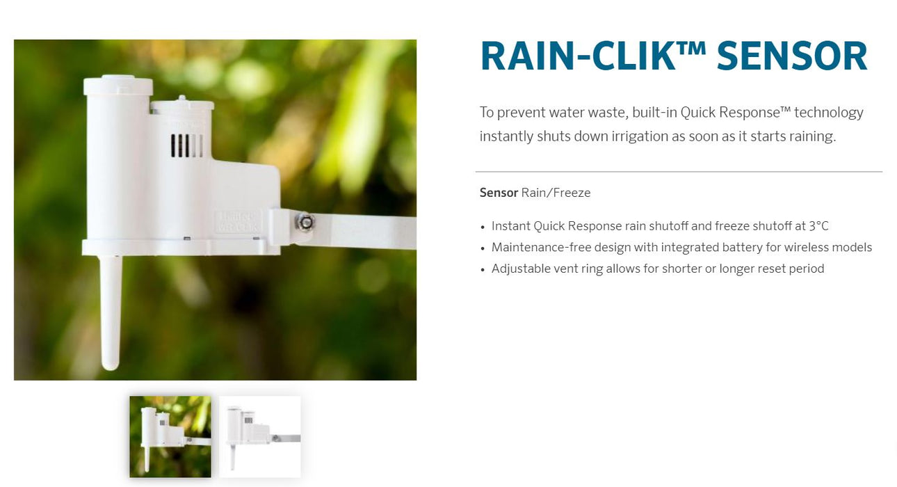 Hunter RAIN-CLIK Wired Quick Response™ Rain Sensor