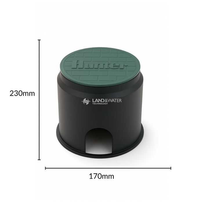 Hunter HC-CVB07RD2 Residential Small Round Valve Box (170mm Diameter x 230mm Deep)