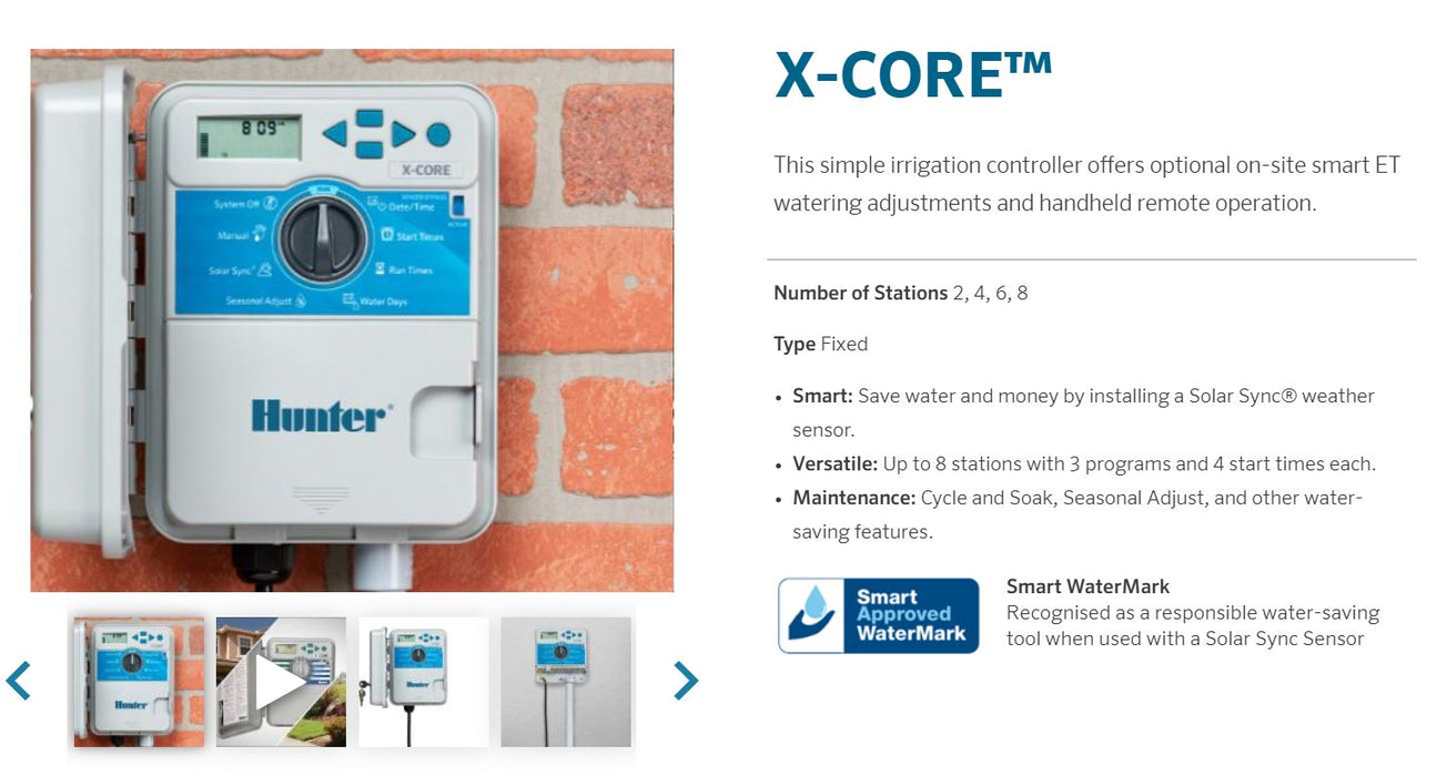 Hunter X-CORE Residential Irrigation Controllers