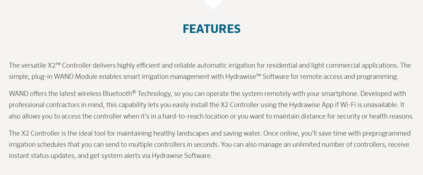 Hunter X2 Hydrawise™ Outdoor Smart Irrigation Controller with Optional WIFI