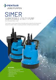 Jung Pumpen SIMER 0.19kW Low Level Drainage Pump for Dirty Water with Level Control (Max 62LPM/60kPa)