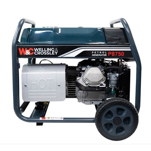 Welling & Crossley WC-P8750 7.00kW Open-Frame Petrol Generator with AVR & Remote Start