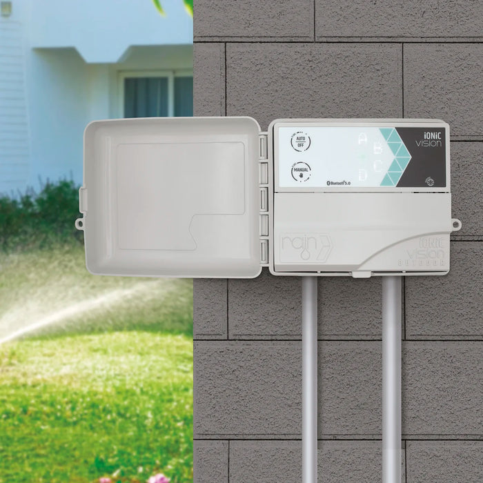 Rain Ionic Vision Outdoor Smart Irrigation Controller with Bluetooth & Nuvola Mini Wi-Fi Hub Combo