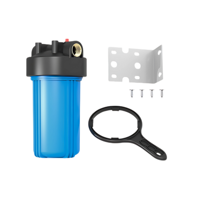 Land & Water Replacement 10" x 4.5" Blue Filter Housing & Mounting Bracket