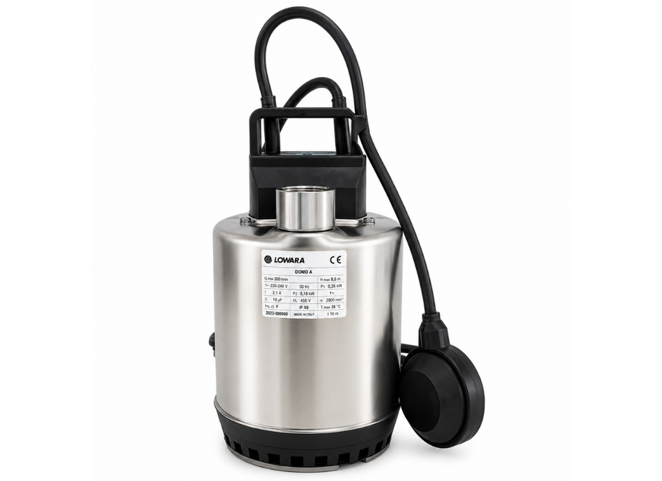 Lowara DOC 7 0.55kW Submersible Drainage Pumps for Dirty Water (150LPM)