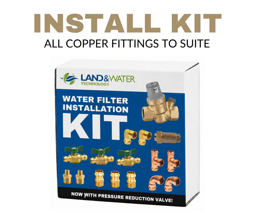 Land & Water Water Filtration Plumbing Parts Installation Kit