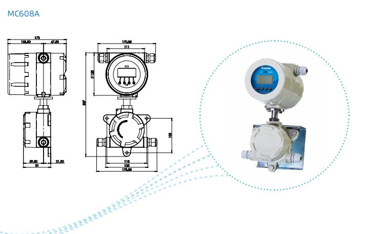 Bermad Remote Mounting of MC608 Converter with Cable & Junction Box (60m)