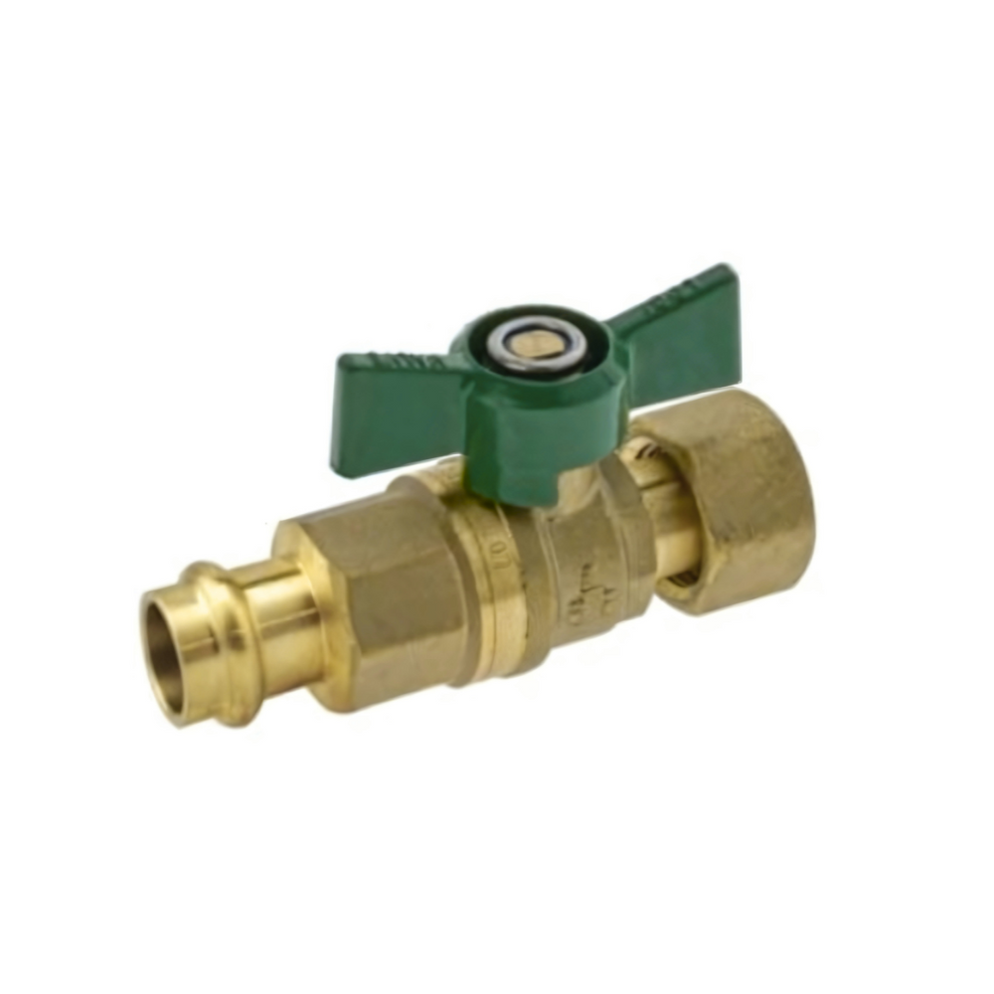 Metpress WaterMarked Press Fit Brass Swivel Fitting Ball Valve with ...