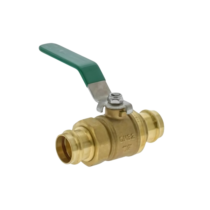 Metpress WaterMarked Press Fit Brass Ball Valve Lever Handle with Union