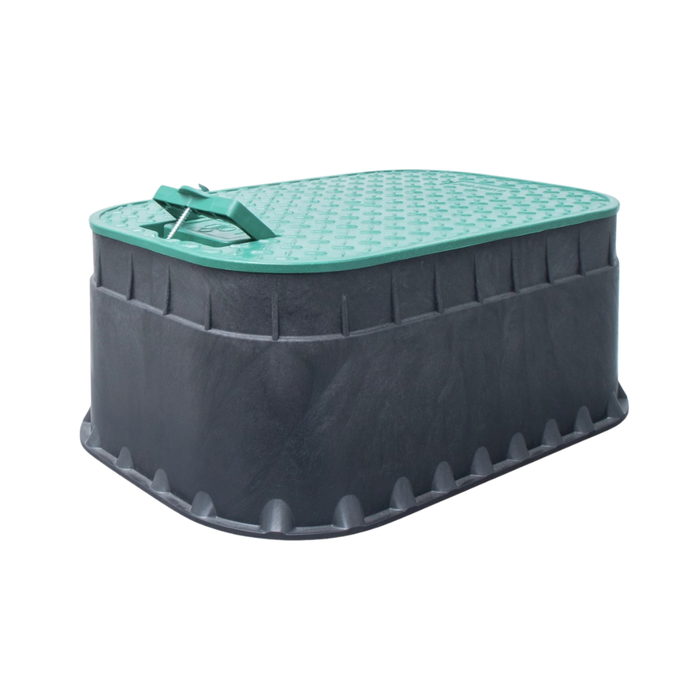 Rain PZRM NANO 113 12" EzOpen Medium Rectangular Valve Box with Lifting Handle (305mm Wide x 440mm Long x 180mm Deep)