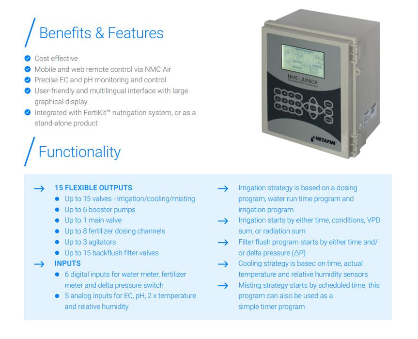 Netafim NMC-Junior Pro Multi-Function Commercial Irrigation Controller