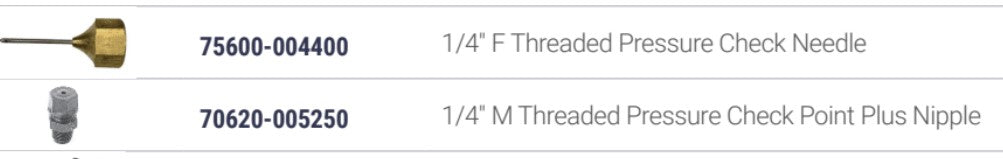 Netafim 1/4" Pressure Check Needle Fitting
