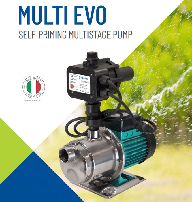 Onga Multievo OME850P Horizontal Multistage High Flow Self Priming Pressure Pump with Pressure Manager (Max 220LPM/565kPa)