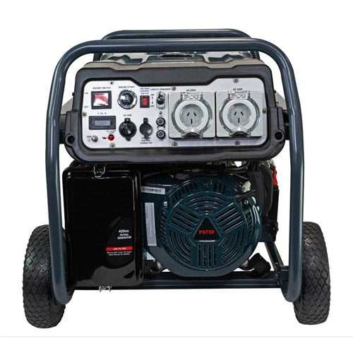 Welling & Crossley WC-P8750 7.00kW Open-Frame Petrol Generator with AVR & Remote Start