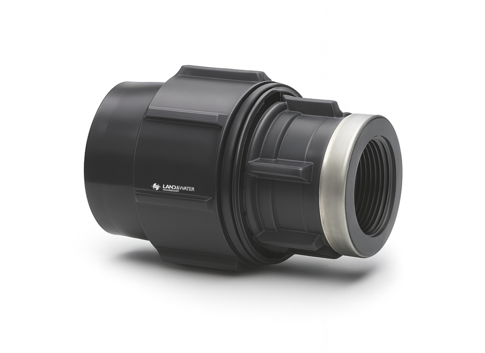 Plasson Metric Compression Female BSP End Connectors for Blueline Poly Pipe